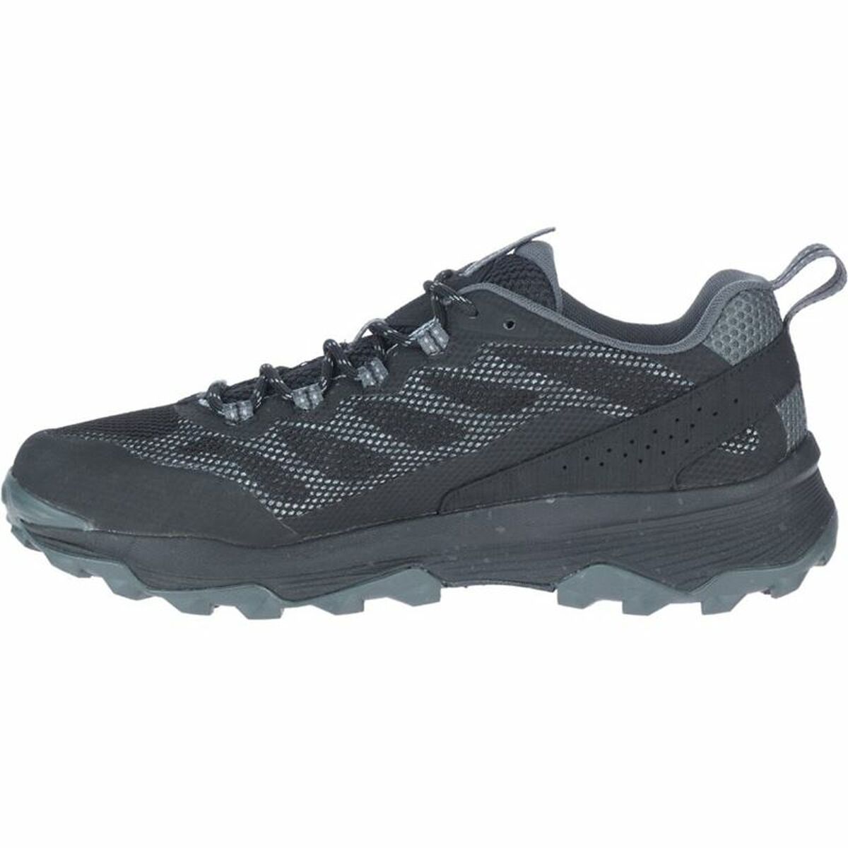 Top view of Merrell Speed Strike GORE-TEX black trainers